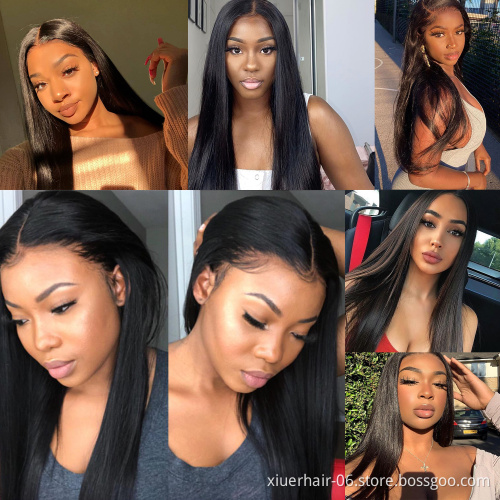Wholesale Straight Wave 100% Cuticle Aligned  Full Lace Frontal for Black Women HD Lace Front Human Hair Wigs